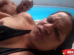Paty Bumbum Invites Me for Pool Bath and Fun