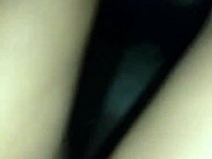 Secret encounter in step sister's room with petite ebony girl