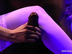 Anna De Ville and Aaron Rock in Raw Interracial Action