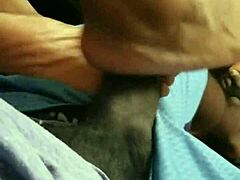 wife gives footjob with deep emotional connection