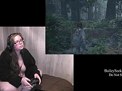 playing naked last of us 2, part 9, with my fat ass tattooed body on display