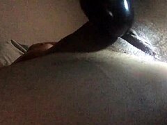 latina playing with her pussy using dildo