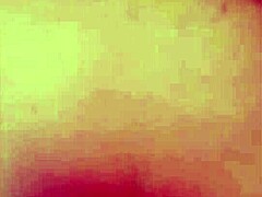 French brunette rides hard and gets cum on her ass