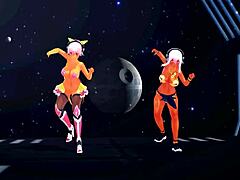 yoiyoi kokon girls dance naked together