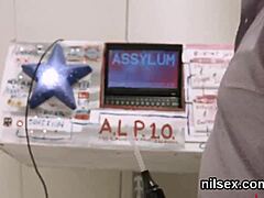 Nympho gets anal treatment in asylum video