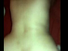 my wife bends over for doggystyle pounding in the bedroom.