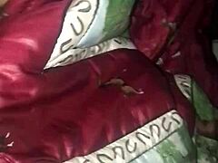 Intense masturbation that contrasts solo pleasure with hidden desires