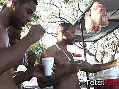 Melody Nakai Showing Ebony Natural Tits With Piercings