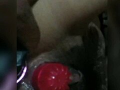 What A Hot Morenita With Double Stimulation!