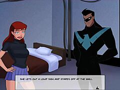 Batgirl's Intense Fingering Session Unleashes Explosive Orgasm in Hentai World