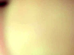 A stranger bends her over on the sofa for rough bareback doggystyle fucking