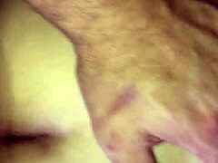 A stranger bends her over on the sofa for rough bareback doggystyle fucking