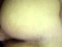 A stranger bends her over on the sofa for rough bareback doggystyle fucking