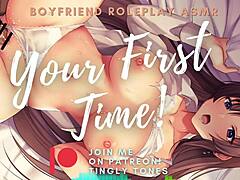 your first time boyfriend roleplay asmr male voice m4f