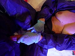 Virologist jerks off intensely to colleague's big cock