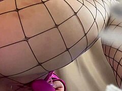 Teen girl closeup fingering on webcam