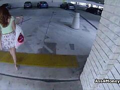 spicy latina teen blows in mall parking lot