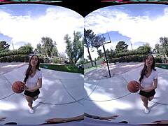 Vrush Delivers Creamy Slam Dunk With Alexia Anders In Doggystyle And Missionary.