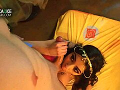 Angel Gostosa rides her new husband hard in wild Jerkaoke scene