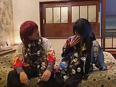 Married Mature Woman Forced Into Cosplay Deepthroat Creampie