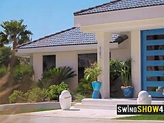 naughty swing mansion where couples swap and fuck kissing group