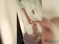 girl fucks herself with dildo 😈