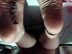 shery ladyboy strips bare in colombian streets for wild action