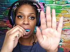 I'm this horny freak sucking that lollipop with full ebony fetish passion