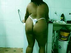 maid cleans up and shows boss a video