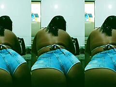 maid cleans up and shows boss a video