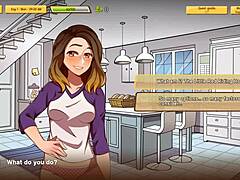 Petite milf explains in game episode