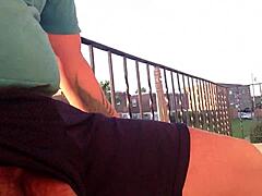 Jerking Big Cock In Public Philadelphia!