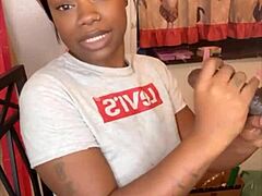 Petite Stepsister Verbally Sucks 11-Inch BBC Monster Cock