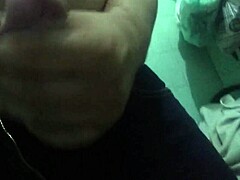 Subtle thong outline in tight jeans