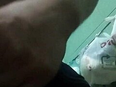 Masturbation in jeans for Bronha of Punheta