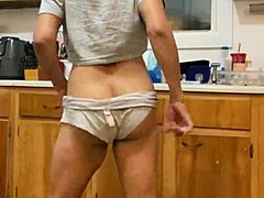 Anna Maria, the mature Latina, is dancing and doing dishes in part three