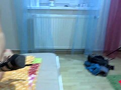 Hot austrian woman in latex gets deepthroated