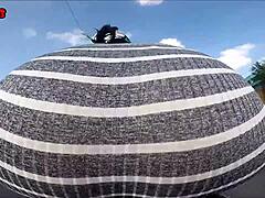 yo, check this hot morena showing off her butt while riding a bike outdoors