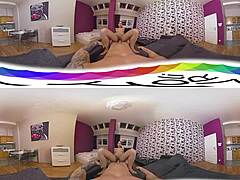 Sexlikereal nuru massage vr360 60fps holivr with teen in cowgirl