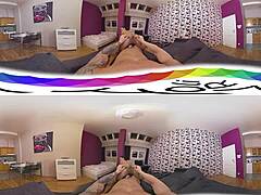 Sexlikereal nuru massage vr360 60fps holivr with teen in cowgirl