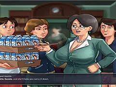 summer time saga unc part 9 - big boobs and handy action, oops!