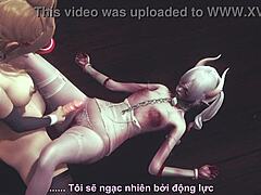 Gay anal play in Dracula-themed video