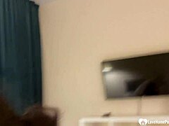 Gorgeous Brunette Girlfriend Licks Boyfriend's Hard Dick In POV