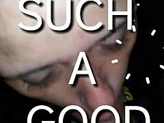 Slut deepthroats monster cock