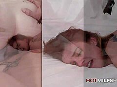 Aja Steele gets facialized with huge warm load