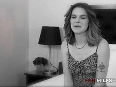 Aja Steele gets facialized with huge warm load