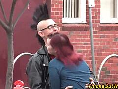 I got my real aussie girlfriend to suck my cock in a 69 position with her big tits