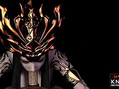 Kninebox Asian 3D Anime Dou Po Cang Qiong Medusa Chinese Animation Homemade