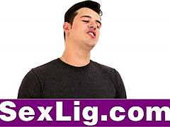 young naughty teen licks and gets facial