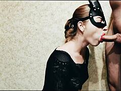 Giving blowjob to my favorite roommate!